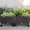 Mobile 2-Piece Garden Planter Box on Wheels for Easy Outdoor Indoor Setup